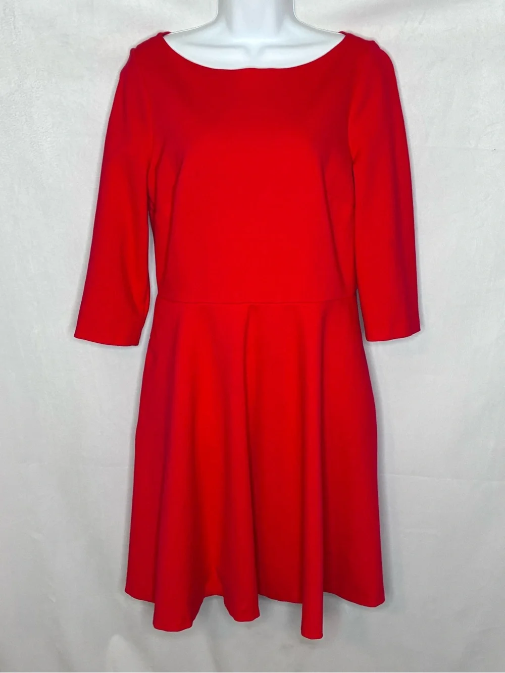 GUC kate spade Red Long-Sleeve Fit & Flare Dress size Medium